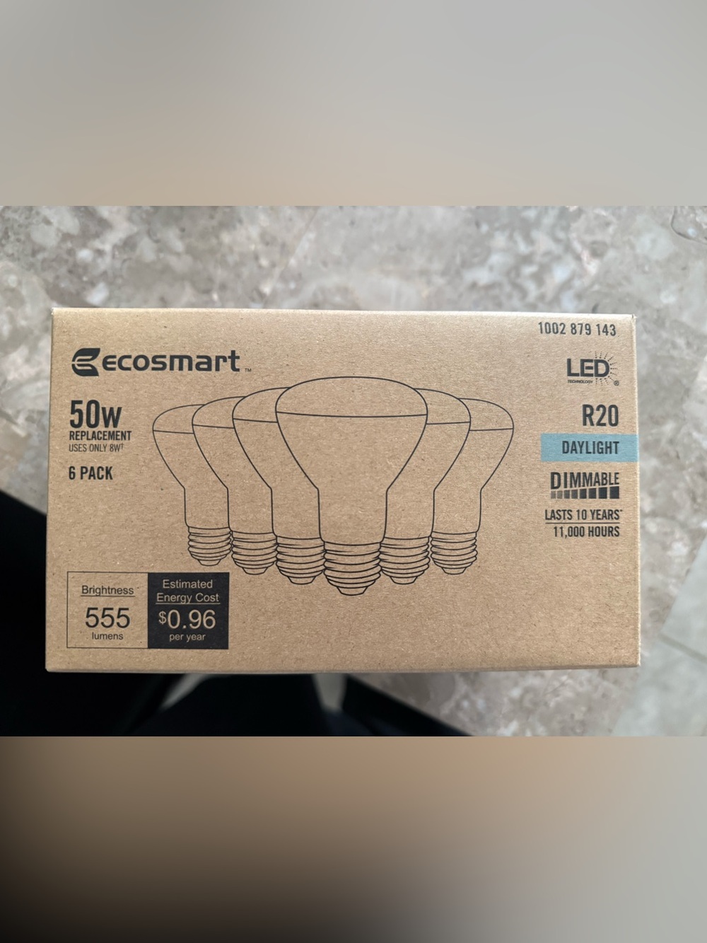 Daylight R20 LED Bulbs - 50W Equivalent, 6 Pack (White)